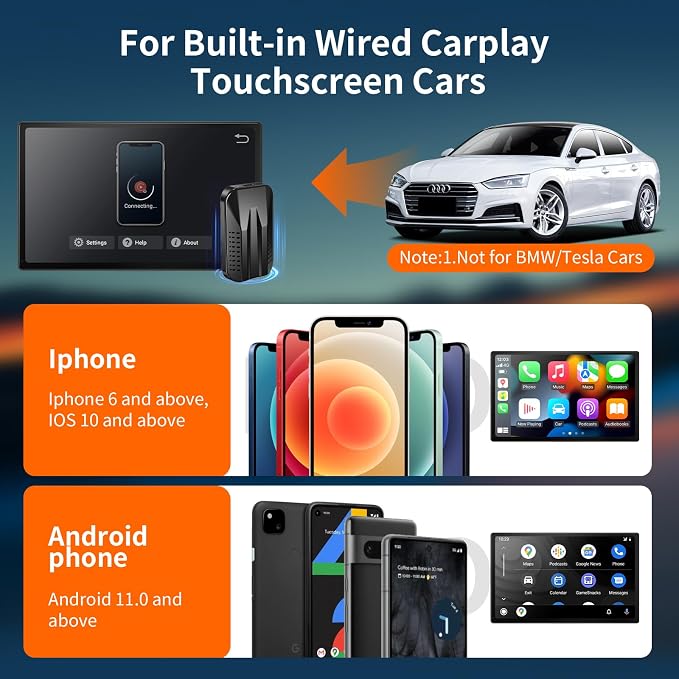 Wireless Carplay & Android Auto Adapter, 2025 Upgrade Carplay Ai Box Support - Image 9