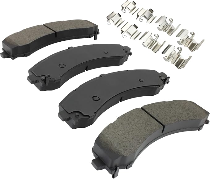 Premium Semi-Metallic Rear Brake Pads Compatible - Image 2