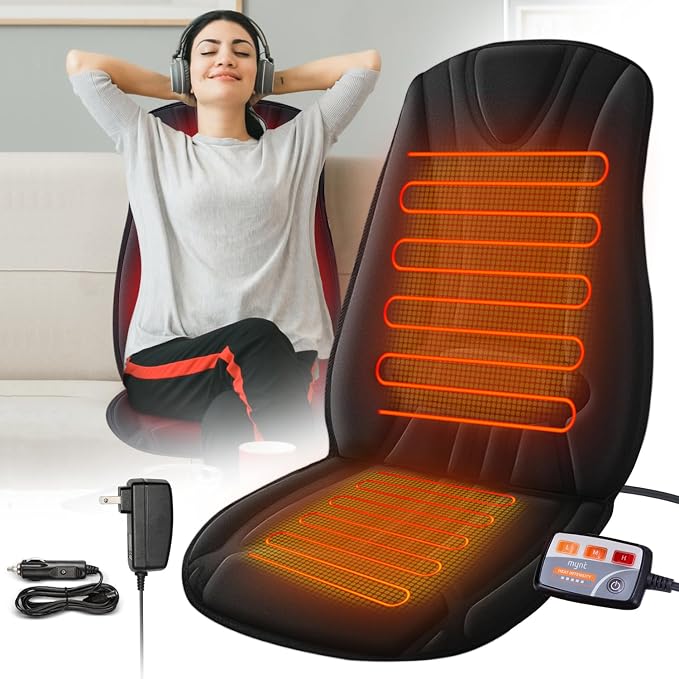Heated Seat Cover Expanded in Heating Area Winter Seat Cushion by CARSHION