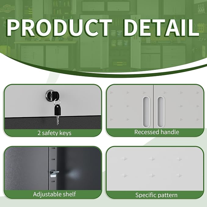 Garage Wall Cabinet, Metal Wall Cabinet - Image 4