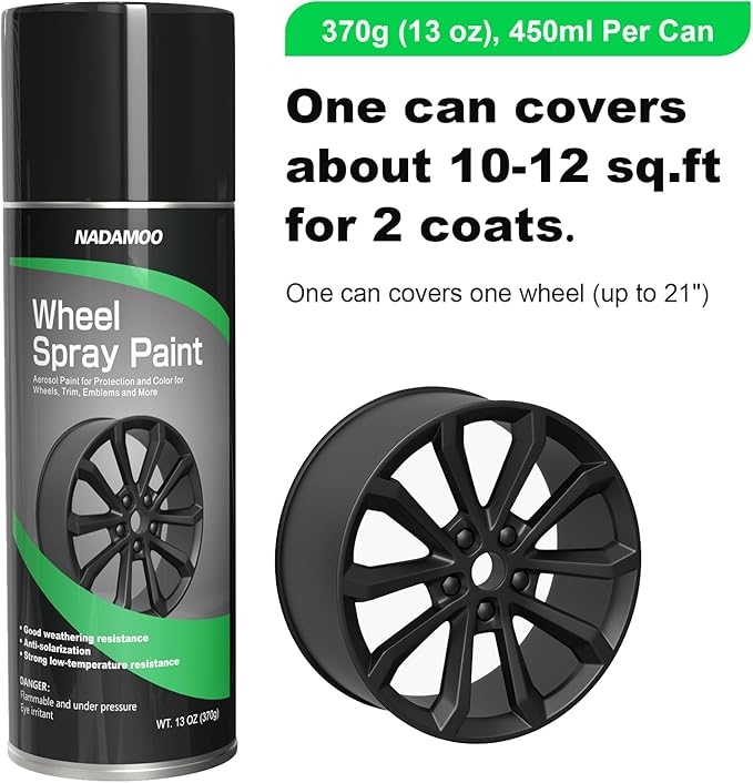 NADAMOO Aluminium Wheel Spray Paint, Aerosol Car Rim Paint - Image 4