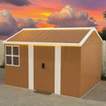 10 x 8 FT Outdoor Storage Shed, Metal Garden Tool Shed by Unknown