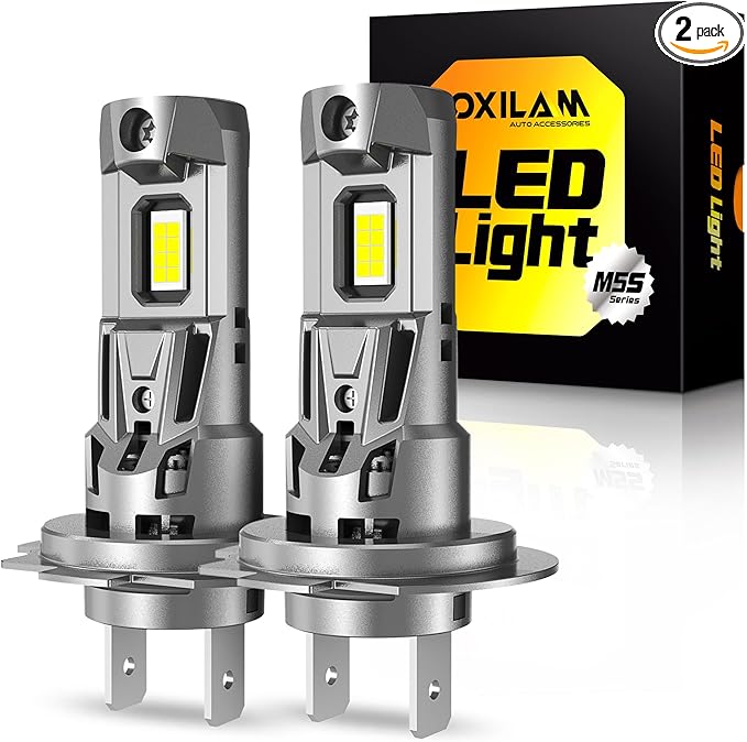 OXILAM H7 Light Bulbs 6500K White, 38000LM 800% Super Bright H7 Fog Lights by OXILAMDIRECT