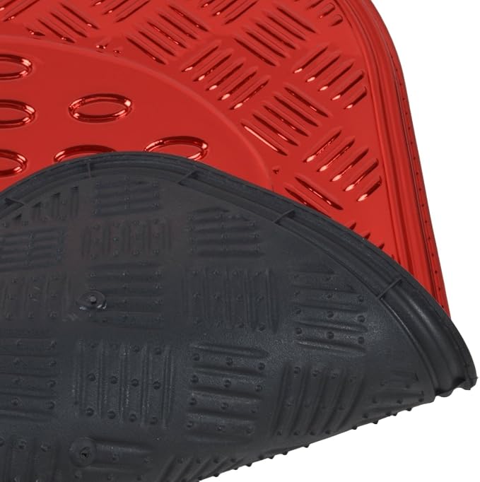 BDK Red All Weather Heavy Duty Car Floor Mats Interior Liners - Image 6