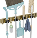 Broom Holder Wall Mount Mop and Broom Hanger Wall Mounted Garage Storage Rack by reliahom