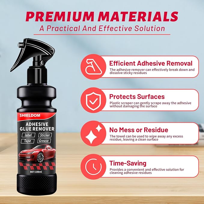 Adhesive Remover, Dissolve & Soften Adhesives on Car Glass & Paint, Easily - Image 3
