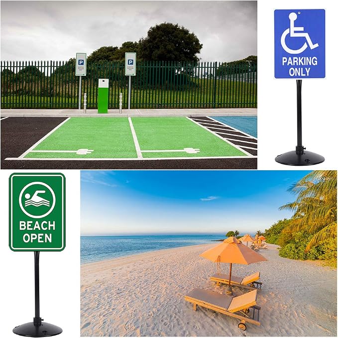 Heavy Duty Cast Iron Sign Post and Base Kit - Image 7