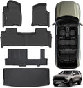 Floor Mats & Trunk Mat for Chevrolet Tahoe 2021-2024 2025-2nd Row Bench Seat by SANBAN-AXE