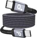 Extra Long USB C to USB C Cable 15FT, 100W USB C Cable Fast Charging, Upgraded by PRAKIE