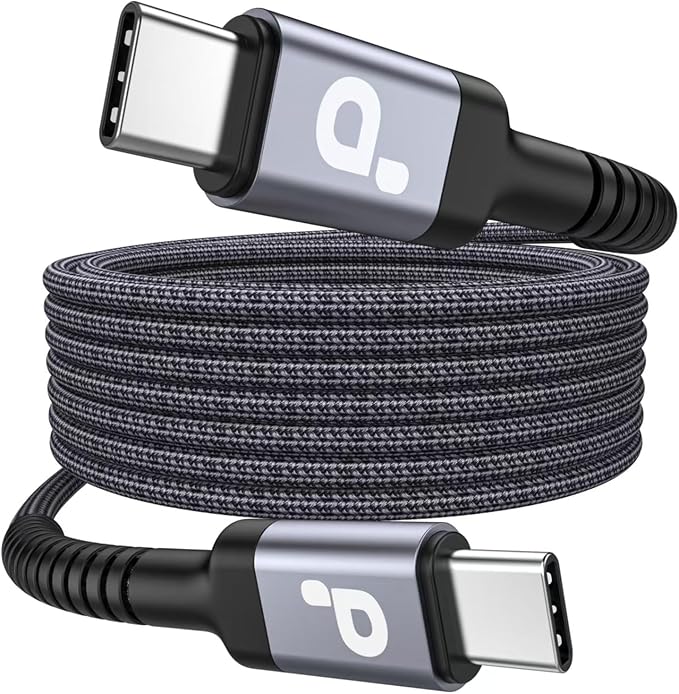 Extra Long USB C to USB C Cable 15FT, 100W USB C Cable Fast Charging, Upgraded by PRAKIE