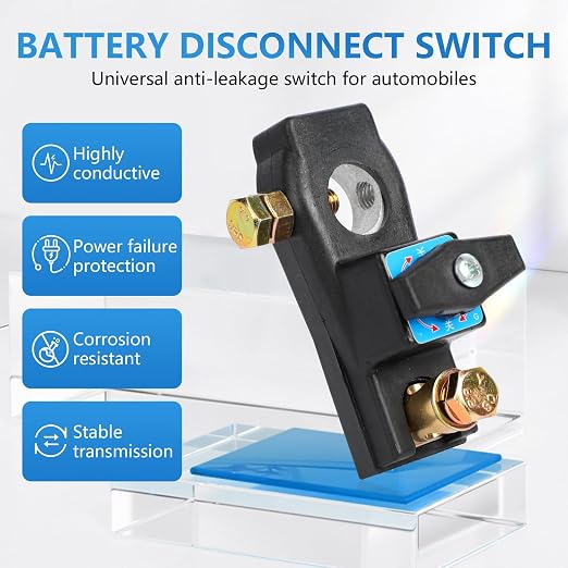 Battery Disconnect Switch, Heavy Duty Battery Shut Off Switch, High Current - Image 3
