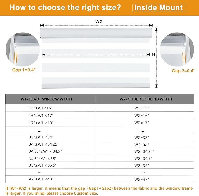 Persilux Cordless Zebra Blinds for Windows Free-Stop Roller Windows Shades Dual - Image 7