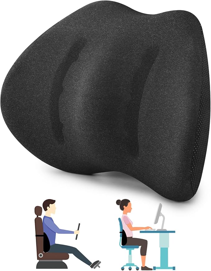 Memory Foam Lumbar Support Pillow by DreamerCar