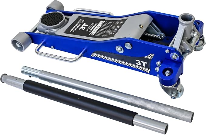 Aluminum Steel Hydraulic Floor Jack 3Ton/6600lbs.Dual Piston Fast Lifting - Image 3