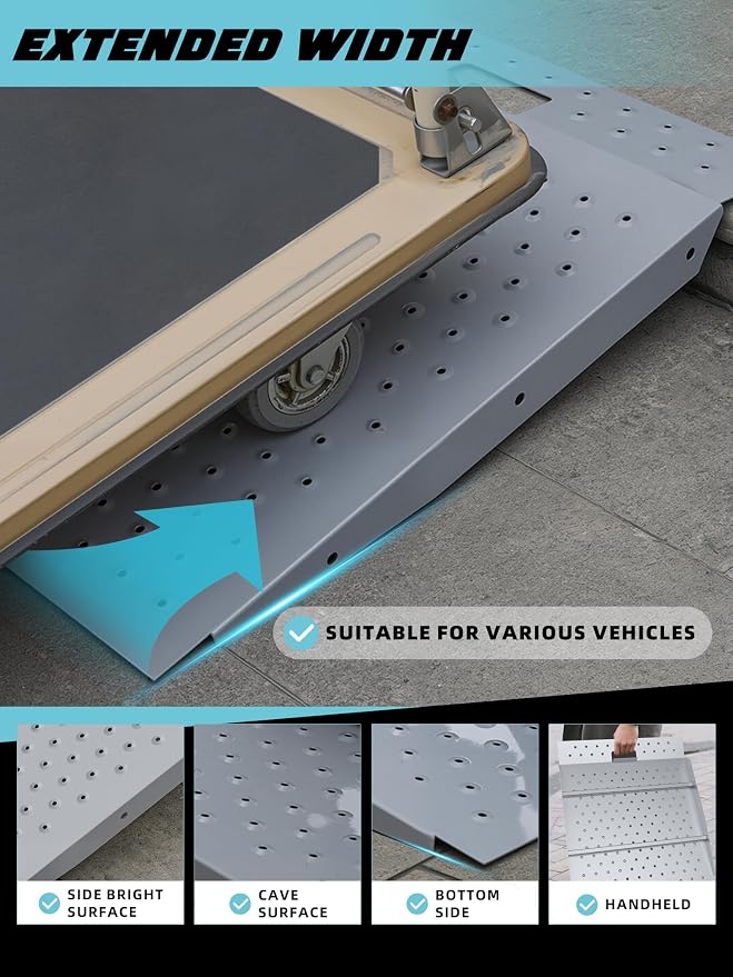 Shed Ramp 1PC, Loading Ramp for Riding Mower, 750 lbs Capacity, Shed Storage - Image 7