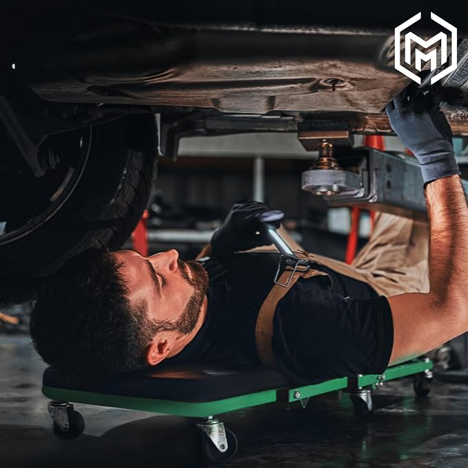 M-AUTO Foldable Z Creeper 2-in-1 Rolling Folding Car Creeper & Seat, 330LBS - Image 9