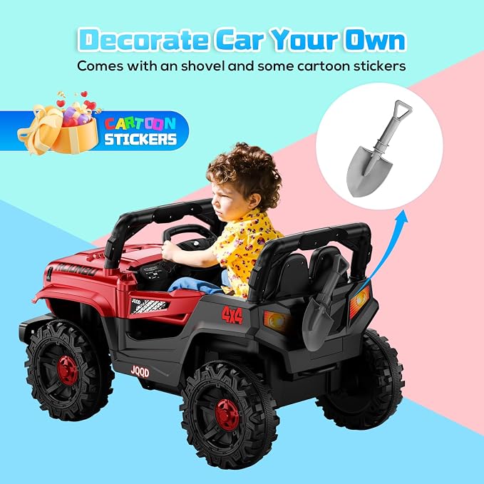 SEALIGHT 12V Kids Ride On Car Truck w/Parent Remote Control, 4 * 380W Motors - Image 6