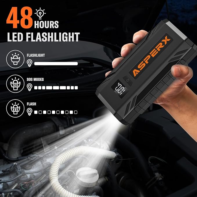 ASPERX Car Jump Starter, 2000A Peak Battery Jump Starter - Image 5