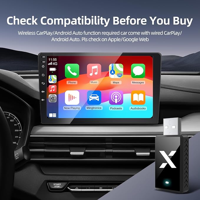 F1 Wireless CarPlay Adapter & Android Auto Adapter – 2-in-1 Car Play Dongle - Image 6