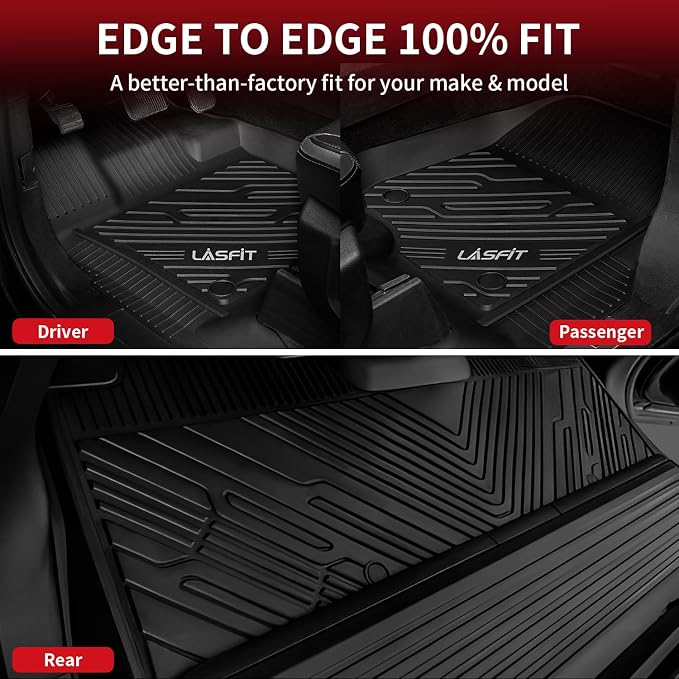 LASFIT Floor Mats for Ford F-150 2015-2025 | F150 Lightning 2022-2025 SuperCrew - Image 5