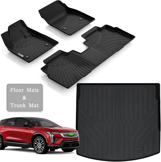 Floor Mats & Trunk Mat for All-New 2025 Cadillac Optiq, TPE All Weather - Image 2
