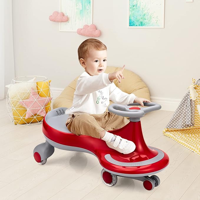 HONEY JOY Wiggle Car, 2 in 1 Swing Car - Image 6