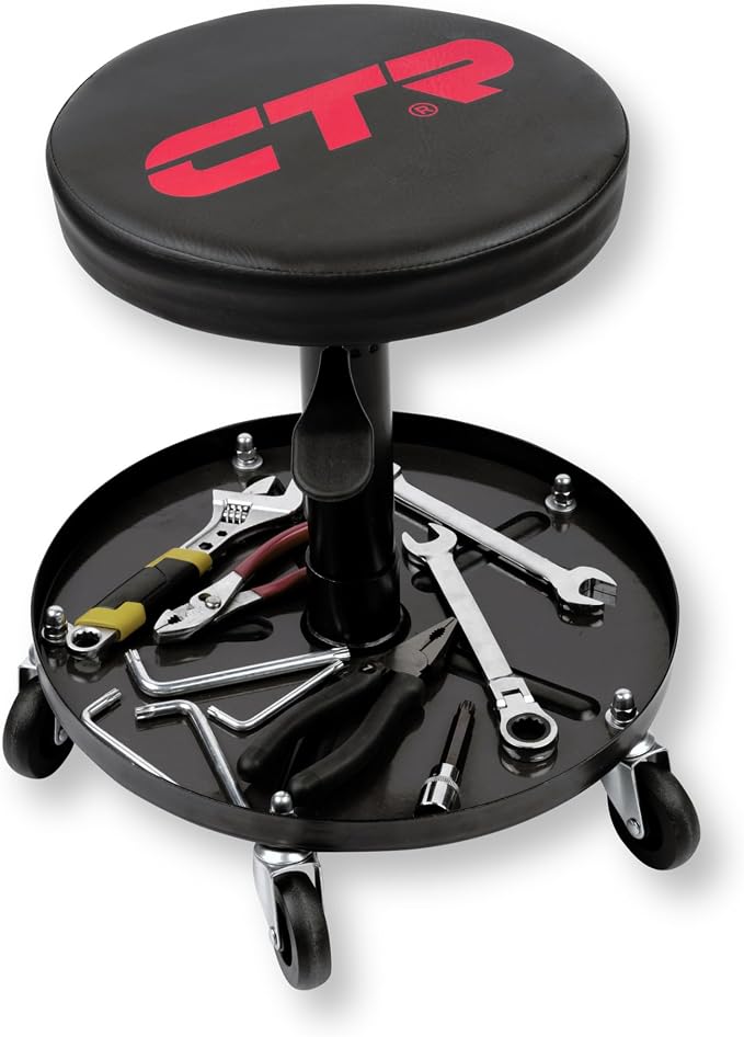 CTR Rolling Mechanic Shop Stool by CTR