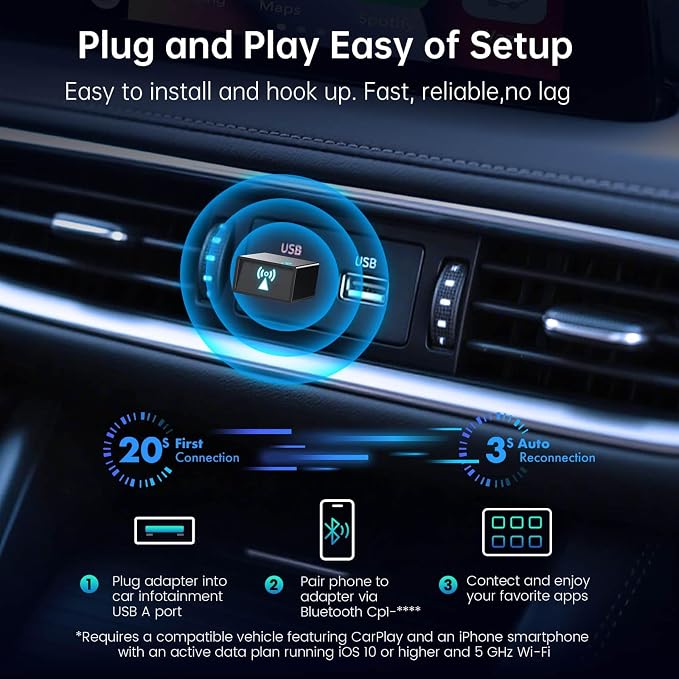 Carplay Wireless Adapter for Apple iPhone - Image 3