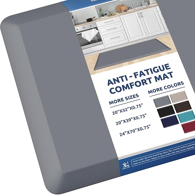 KitchenClouds Kitchen Mat Cushioned Anti Fatigue Rug 20"x39" Waterproof by KitchenClouds