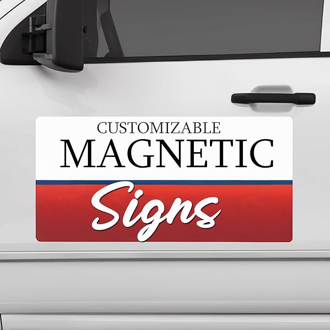 2 Pack Custom Car Magnets for Business by FloridaExpressSigns