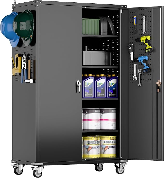 72" H Wide and Deep Garage Storage Cabinet by GANGMEIMENTALSTORAGECABINET