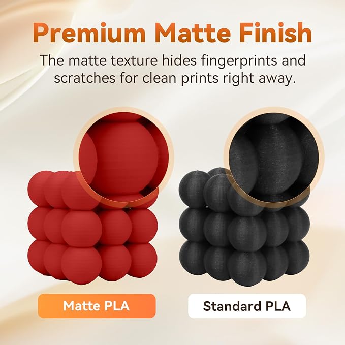 FLASHFORGE PLA Filament 1.75mm +/- 0.02mm, Matte Red 3D Printer Filament 1kg - Image 4