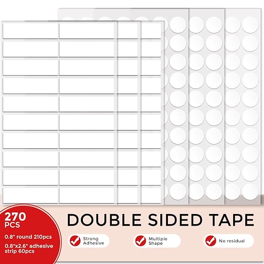 270pcs Double Sided Tape Wall Nano Sticky Dots Mounting Putty Two Sided by Fengnuo