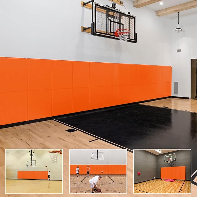 PROGOAL 2"/4" Thick Foam Protection Wall Pad，Gym Basketball-Court by PROGOAL