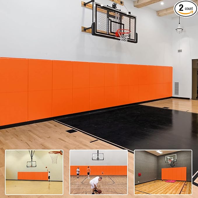 PROGOAL 2"/4" Thick Foam Protection Wall Pad，Gym Basketball-Court by PROGOAL