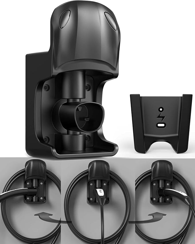 Tesla Charger Holder Wall Mount Tesla Charging Cable Organizer by Ecotome