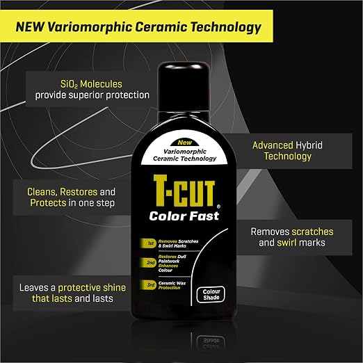 T-Cut Black Scratch Remover Color Fast Paintwork Restorer Car Polish, 13 Colors - Image 4