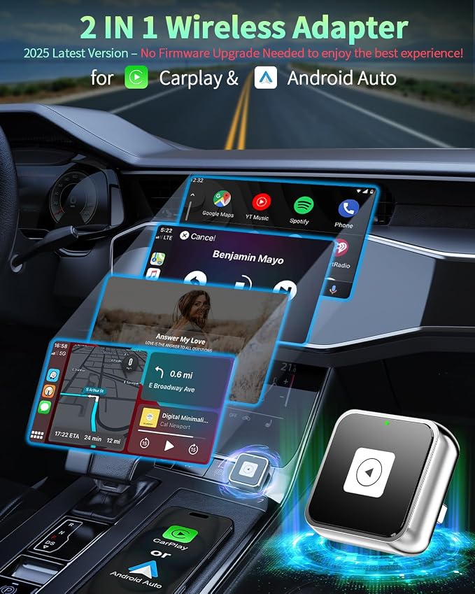 Wireless CarPlay & Android Auto Adapter 1-Inch - Image 2