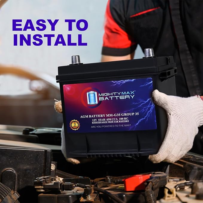 Mighty Max Battery MM-G35 Start and Stop Car BCI Group Size 35 12V 55Ah - Image 6
