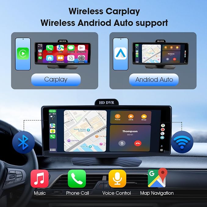 9.26" Wireless CarPlay & Android Auto Screen - Image 2