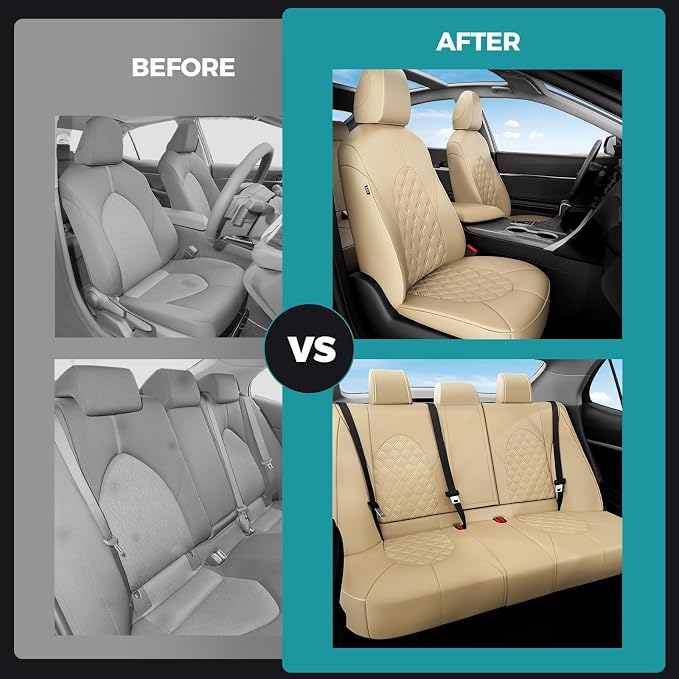 for Toyota Camry Seat Covers XLE XSE V6 2018 2019 2020 2021 2022 2023 2024 - Image 6