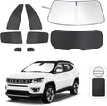 TINGLU Window Shades for Jeep Compass 2017-2024 Accessorie Car Side Full by TINGLU