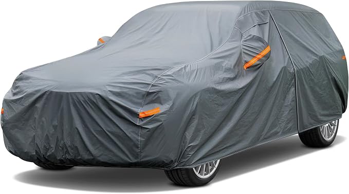 16 Layers SUV Car Cover Waterproof All Weather Heavy Duty, Universal Fit Subaru by GUNHYI
