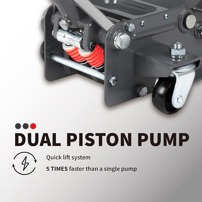 3-Ton Low Profile Hydraulic Heavy-Duty Steel Floor Jack - Image 5