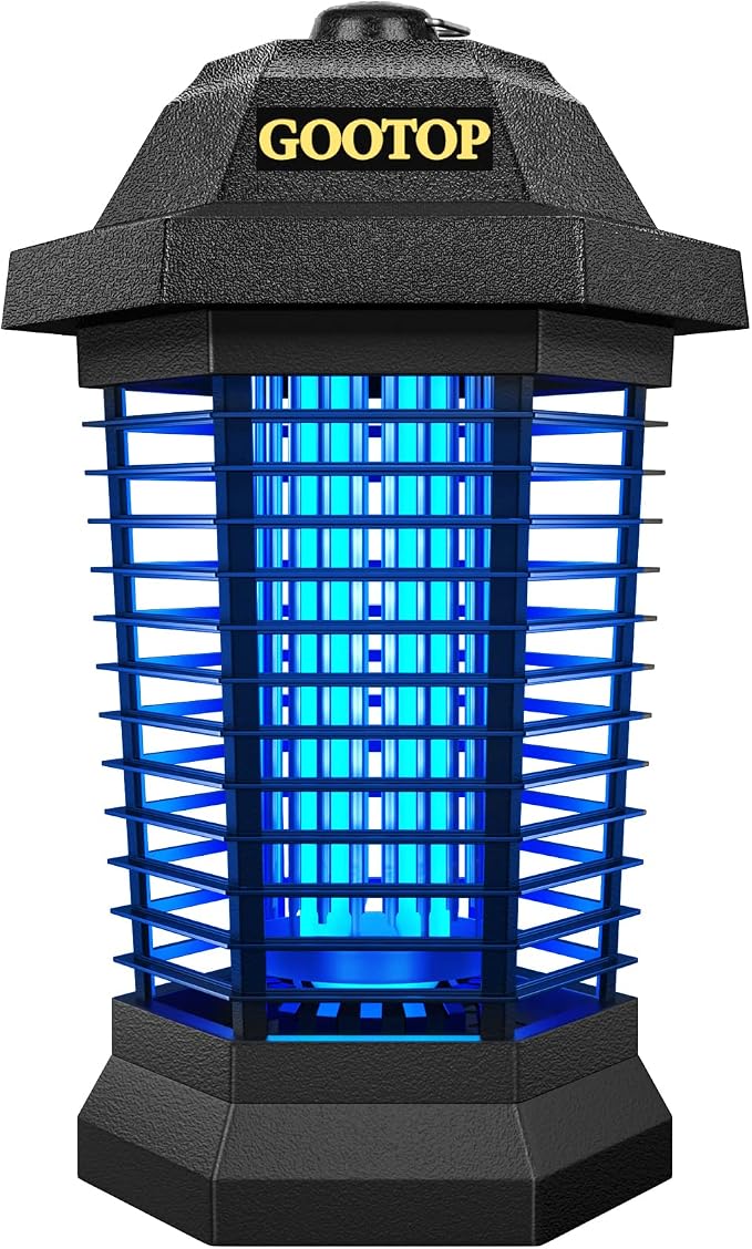 GOOTOP Bug Zapper Outdoor, Mosquito Zapper, 3 Prong Plug in Electric Fly Zapper by GOOTOP