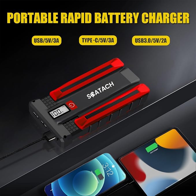 Scatach 002 4000A Car Battery Jump Starter, 12V Jump Starter Battery Pack - Image 4
