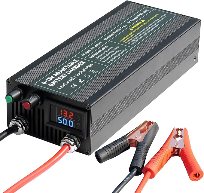 C60A 12V High Power Lifepo4 Charger Smart Battery Charger Maintainer by Capacity.Li