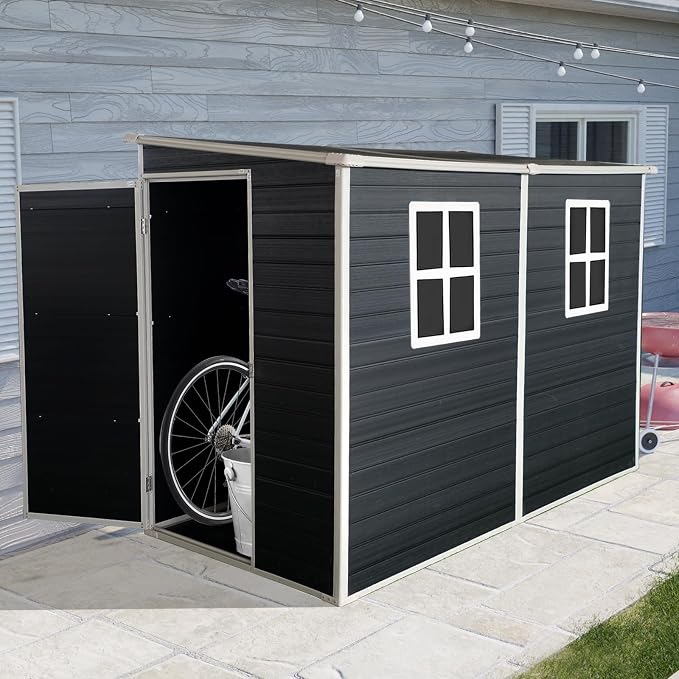 4x8 FT Outdoor Storage Resin Shed - Image 5