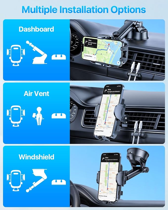 2025 Ultimate Car Phone Mount【98+LBS Strongest Suction & Military-Grade】【Patent - Image 8