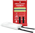 Emergency Fire Blanket, 1 Pack Fiberglass Flame Retardant Fire Blankets by FIREWESS